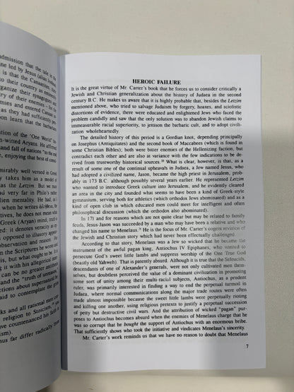 Reflections on the Christ Myth by Revilo Oliver SB