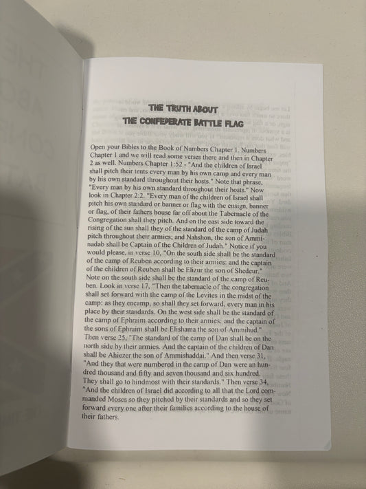 Truth About the Confederate Battle Flag by William Bader SB