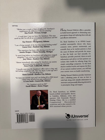 'Healing Poisoned Medicine: Medicine to Kill or Medicine to Heal by Reed Sainsbury PB