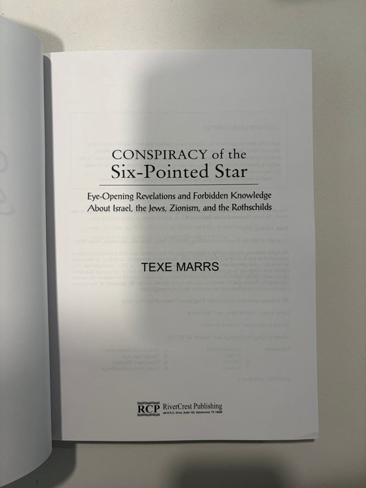 Conspiracy of the Six-Pointed Star by Texe Marrs PB