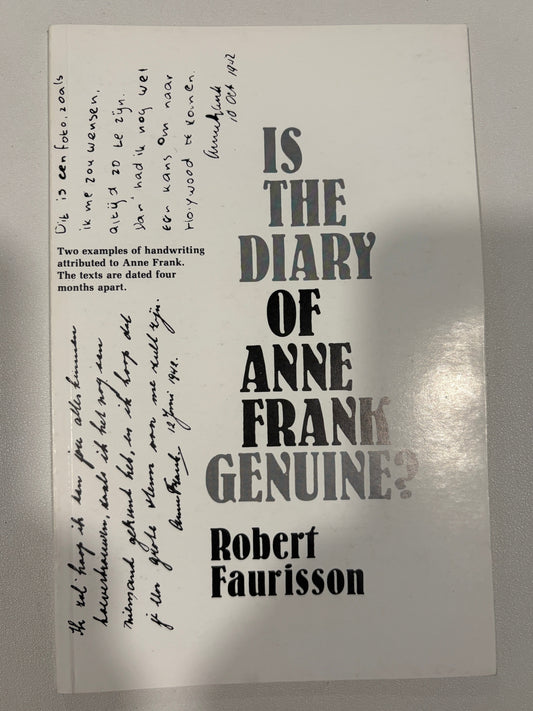 Is the Diary of Anne Frank Genuine? by Robert Faurisson PB
