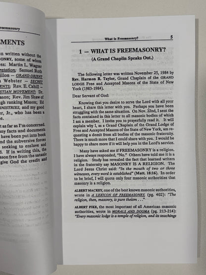 Hidden Power Behind Freemasonry by Gordon Mohr PB