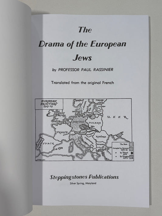 Drama of the European Jews by Paul Rassinier PB