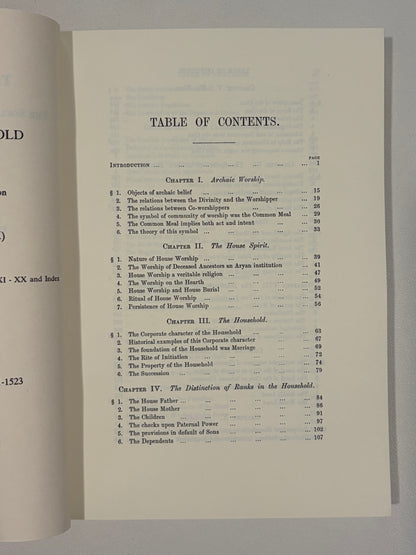 Aryan Household, Volume 1: Beliefs of the Ancient Aryans by William Hearn PB