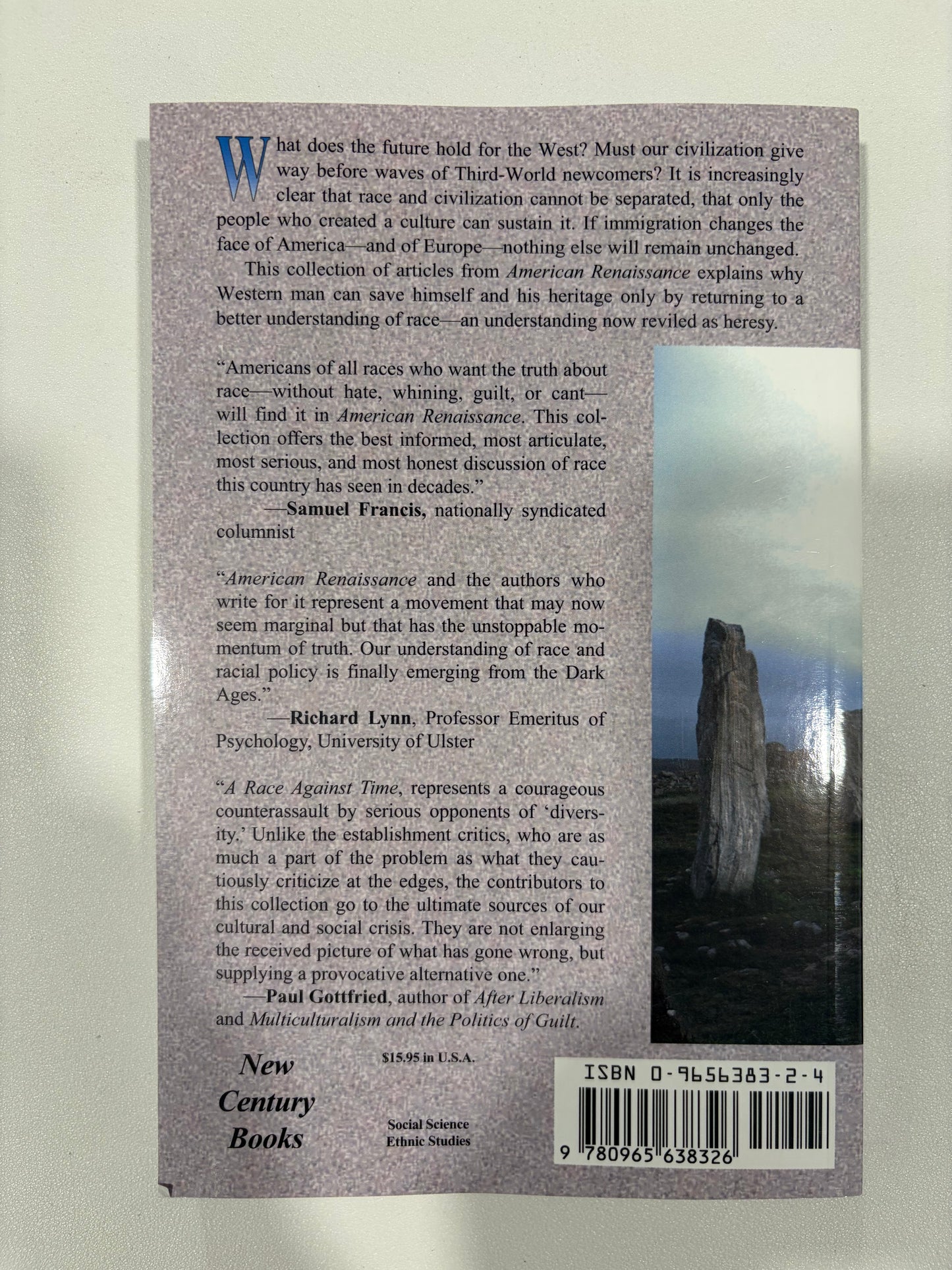 Race Against Time: Racial Heresies for the 21st Century by George McDaniel PB
