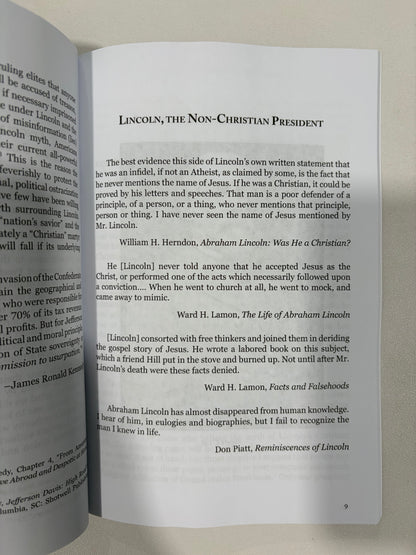 Lincoln, the Non-Christian President: Exposing the Myth by Walter Kennedy PB