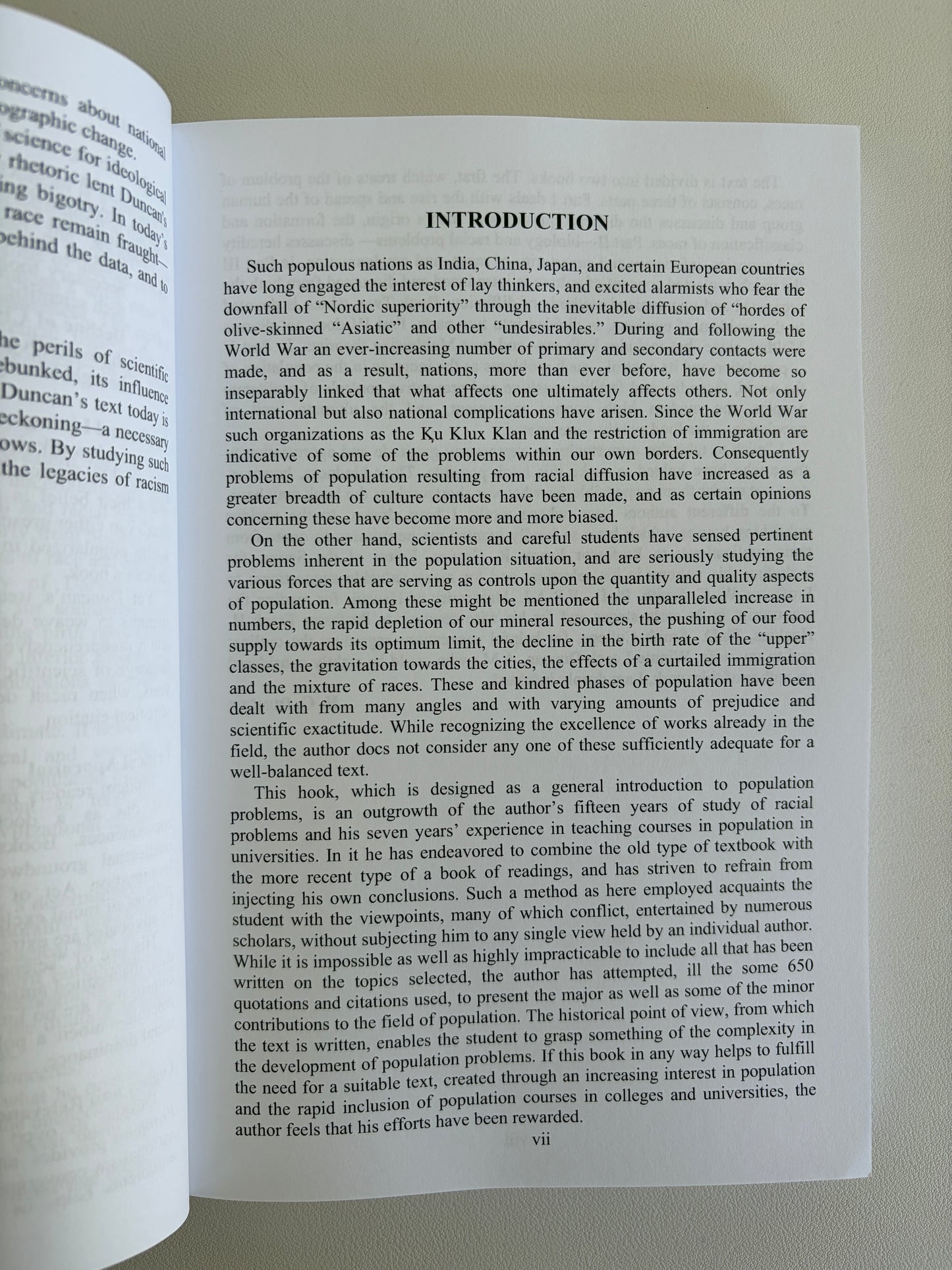 Race and Population Problems by Hannibal Duncan PB