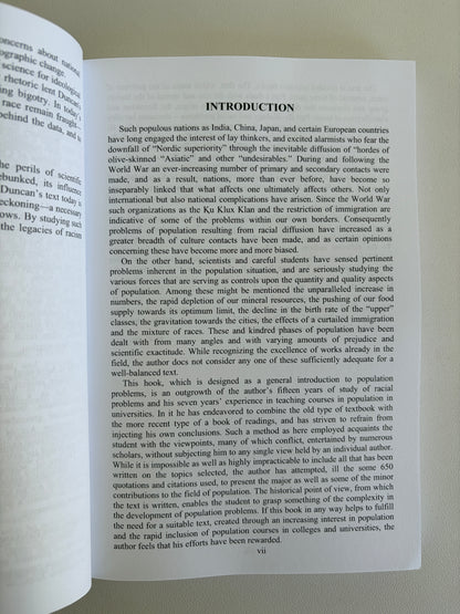 Race and Population Problems by Hannibal Duncan PB