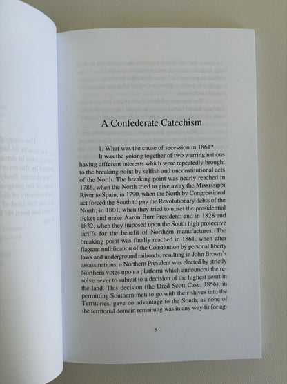 Confederate Catechism by Lyon Tyler PB