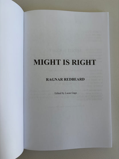 Might is Right: Survival of the Fittest by Ragnar Redbeard PB