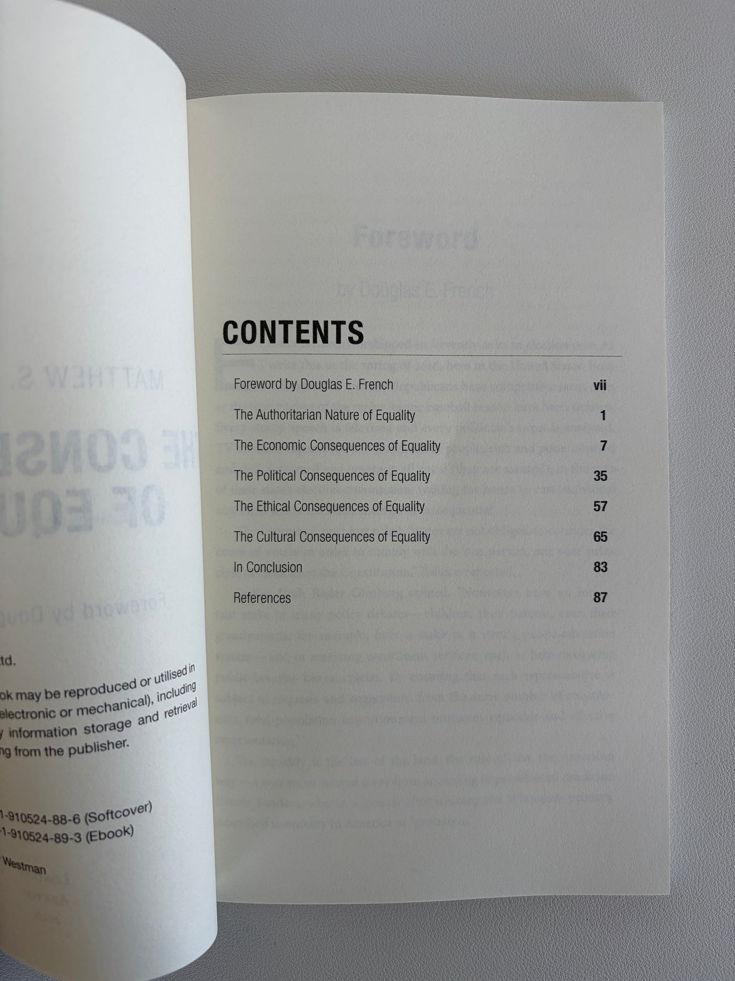 Consequences of Equality by Matthew Battaglioli PB