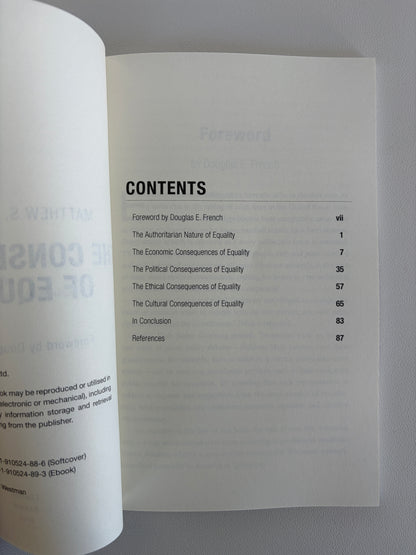 Consequences of Equality by Matthew Battaglioli PB