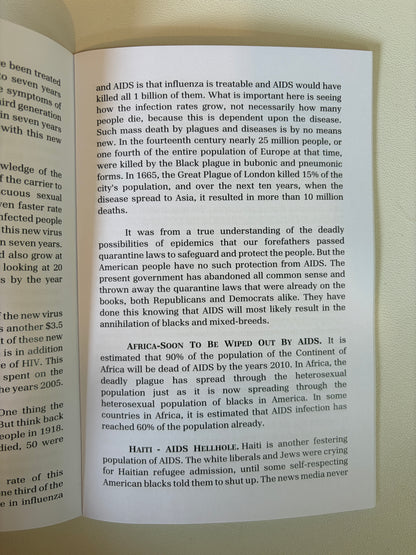 Death Sentence Over White America by V. Herrell SB