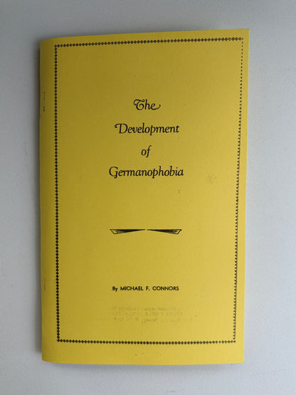 Development of Germanophobia by Michael Connors SB