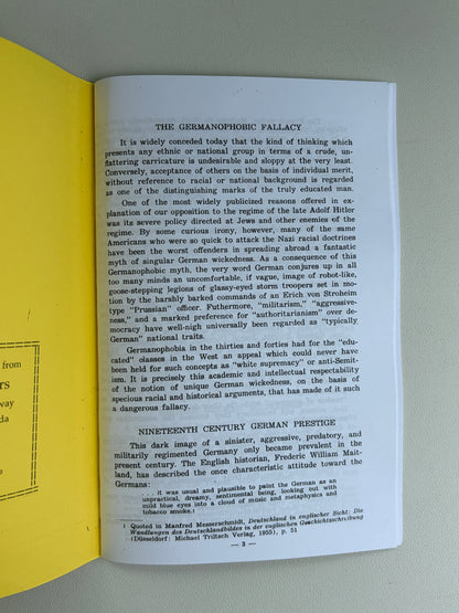 Development of Germanophobia by Michael Connors SB