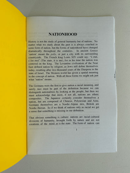 ORION Party Program: Our Race is Our Nation by Wayne MacLeod SB