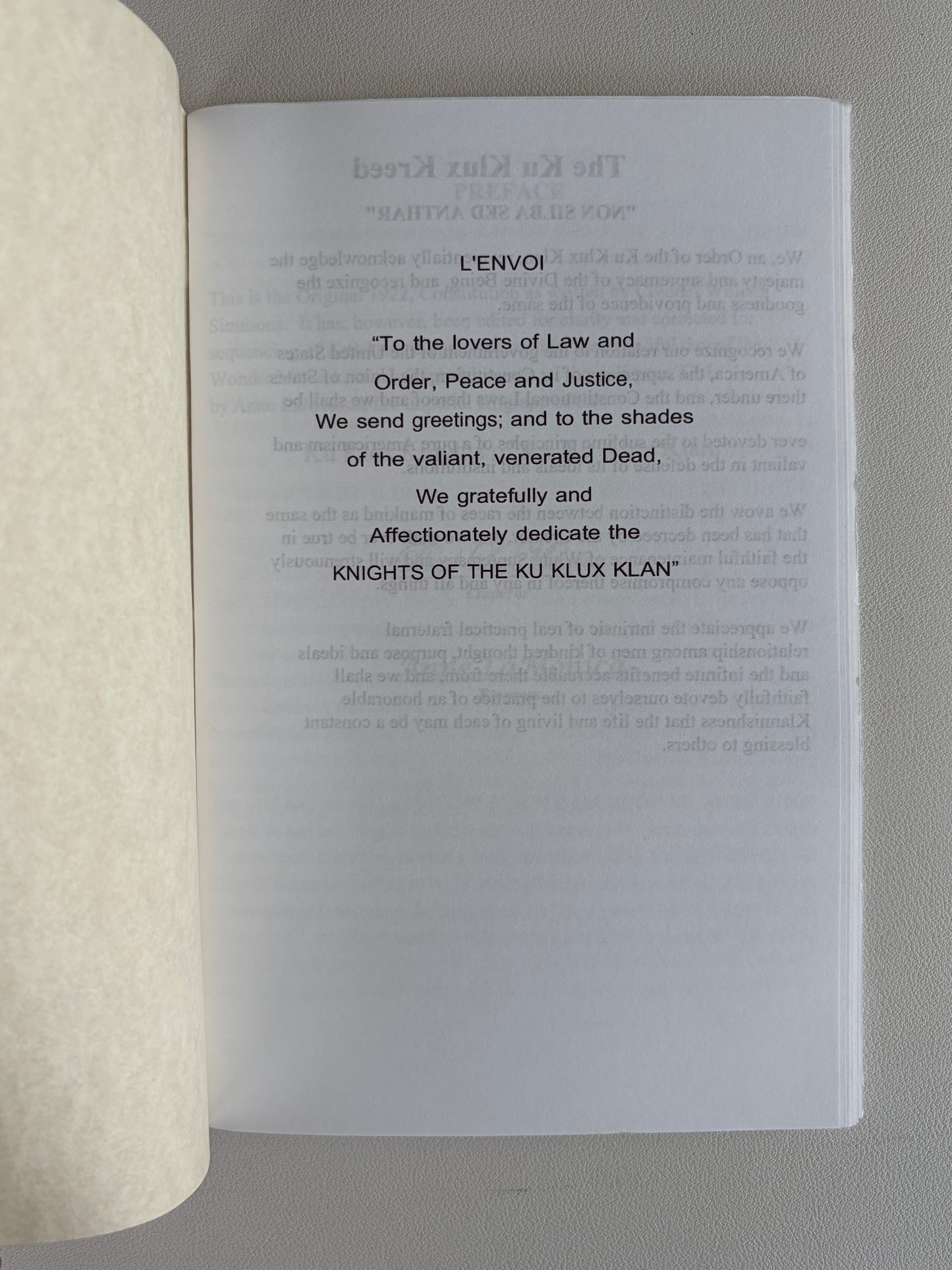 Constitution and Bylaws of the Knights of the Ku Klux Klan by William Bader SB