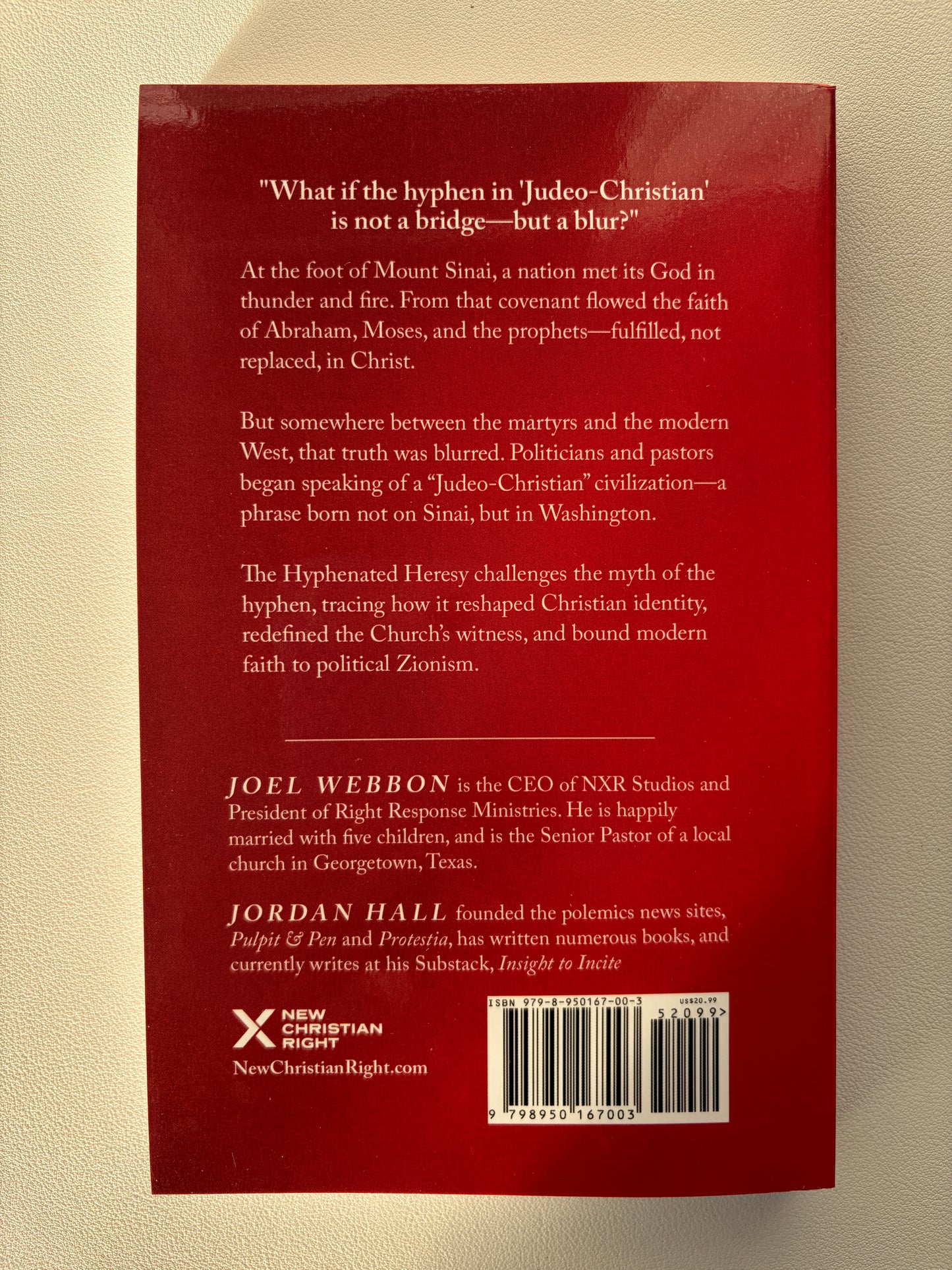Hyphenated Heresy: Judeo-Christianity by Joel Webbon PB