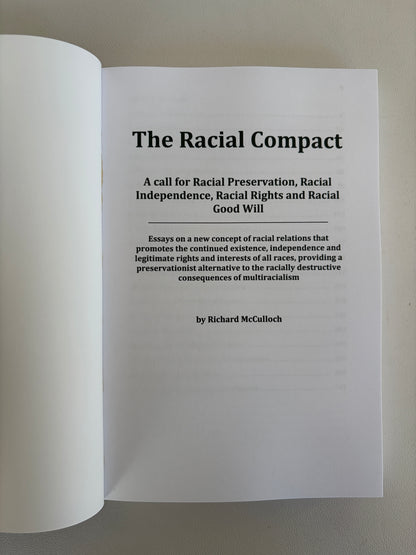 Racial Compact: A Call for Racial Rights, Preservation, and Independence by Richard McCulloch PB