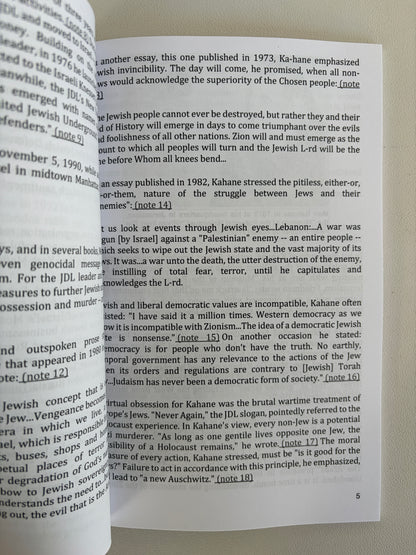 Zionist Terror Network: The Jewish Defense League by Mark Weber PB