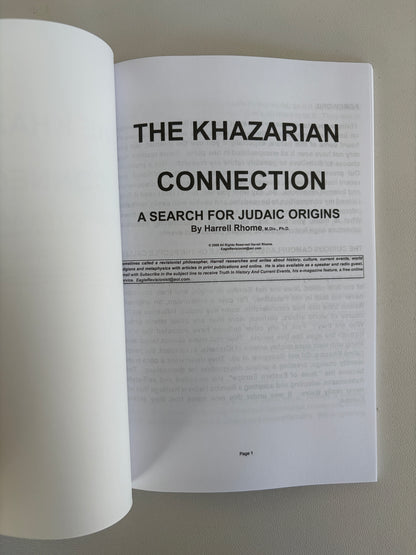 Khazarian Connection: A Search for Judaic Origins by Harrell Rhome PB