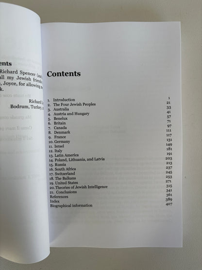 Chosen People: A Study of Jewish Intelligence and Achievement by Richard Lynn PB