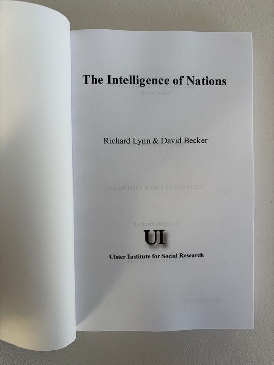 Intelligence of Nations by Richard Lynn PB