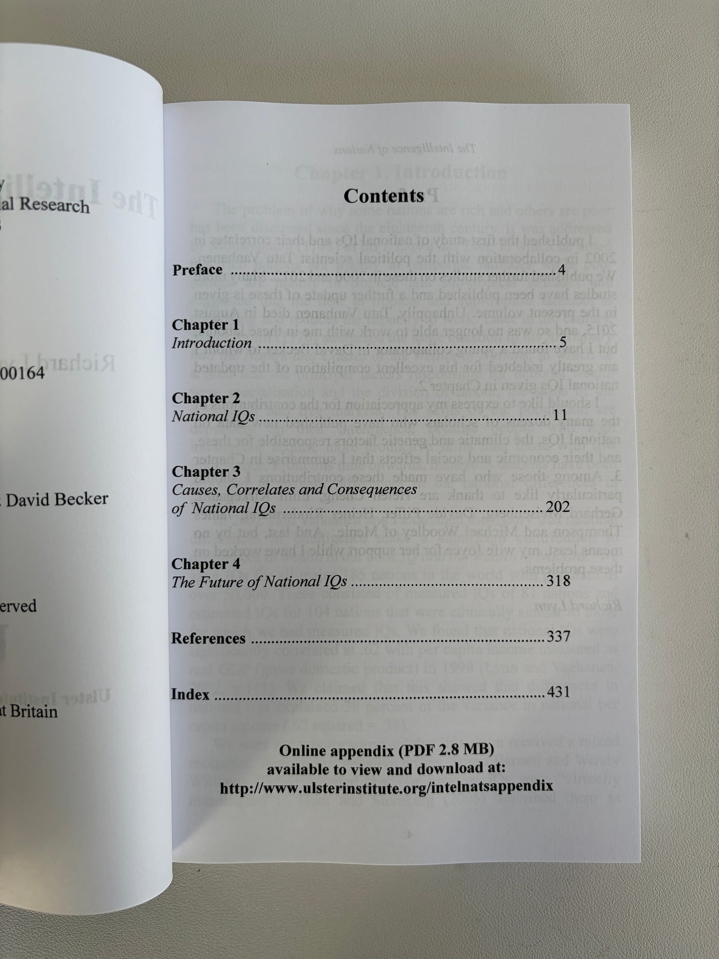 Intelligence of Nations by Richard Lynn PB