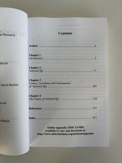 Intelligence of Nations by Richard Lynn PB