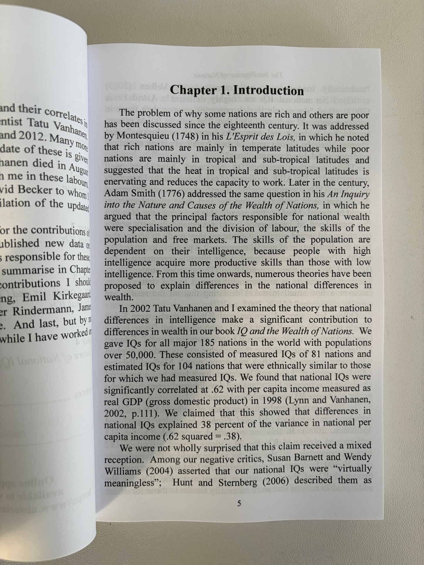 Intelligence of Nations by Richard Lynn PB