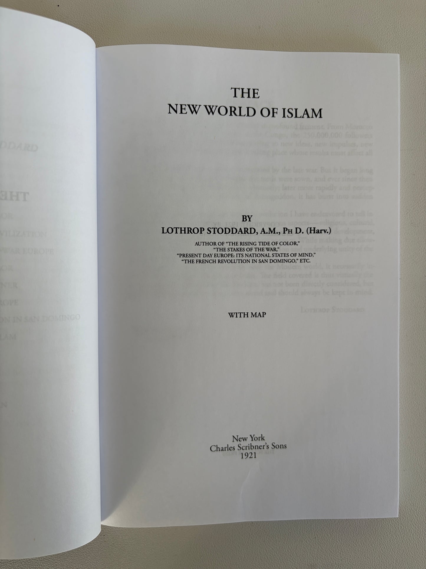 New World of Islam by Lothrop Stoddard PB