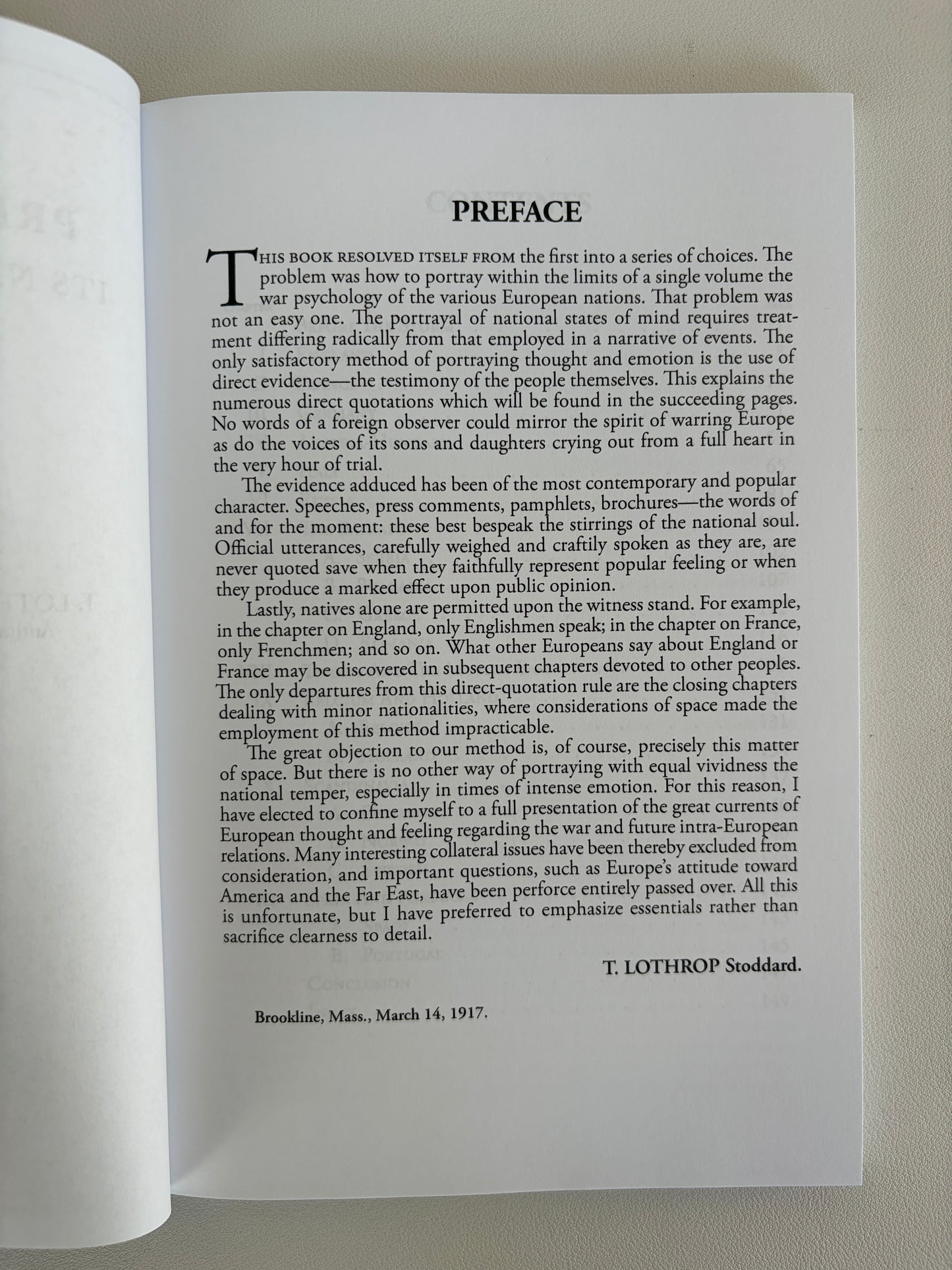 Present Day Europe: In National States of Mind by Lothrop Stoddard PB