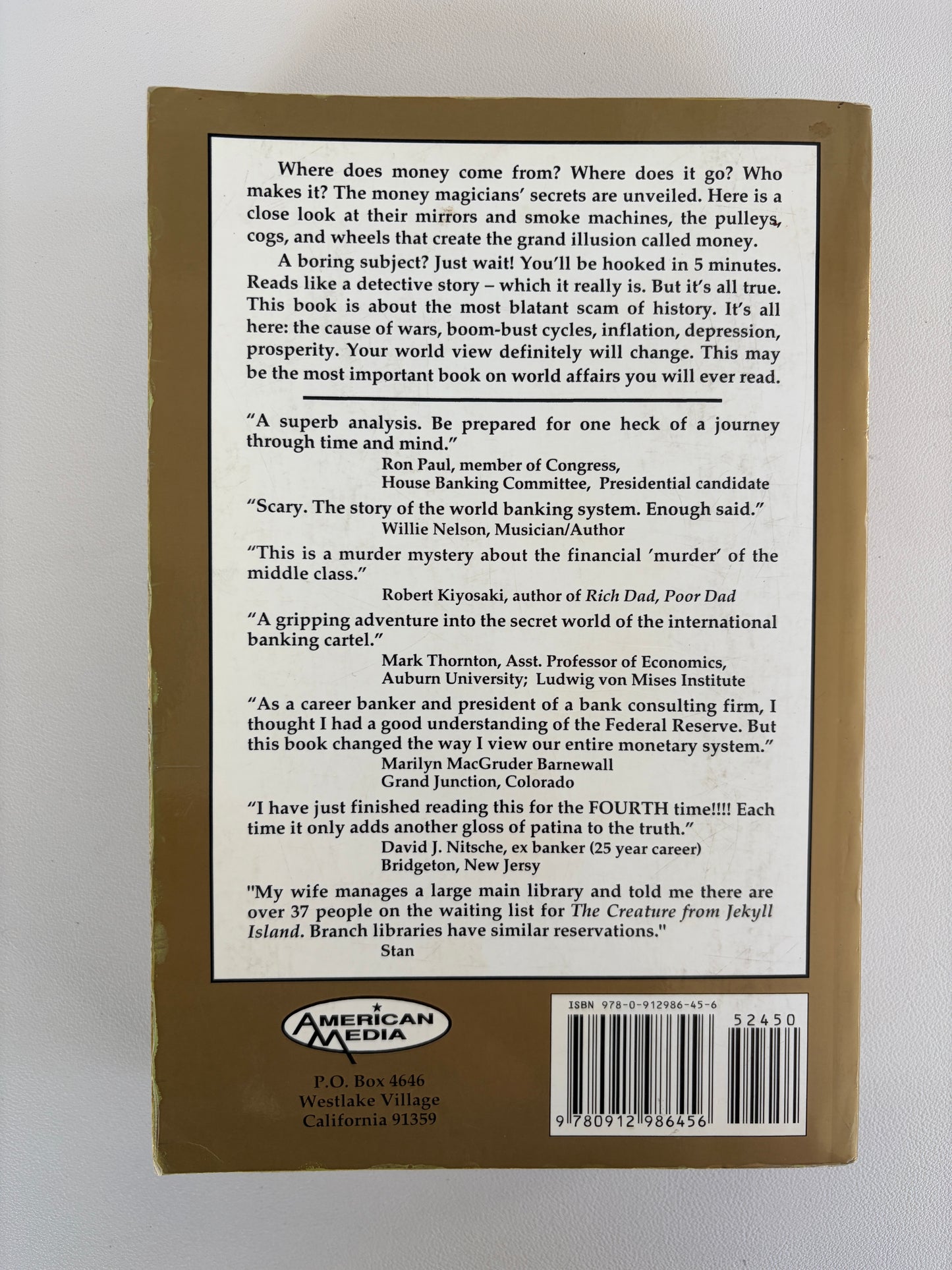 Creature from Jekyll Island by Edward Griffin PB