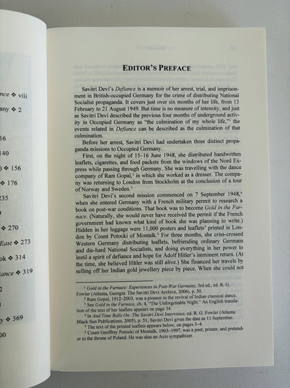 Defiance: The Prison Memoirs by Savitri Devi PB