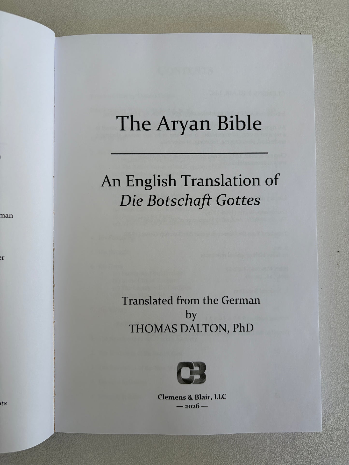Aryan Bible by Walter Grundmann PB