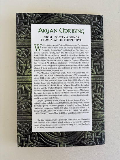 Aryan Uprising: Poetry and Songs from a White Perspective by Marc Roland PB