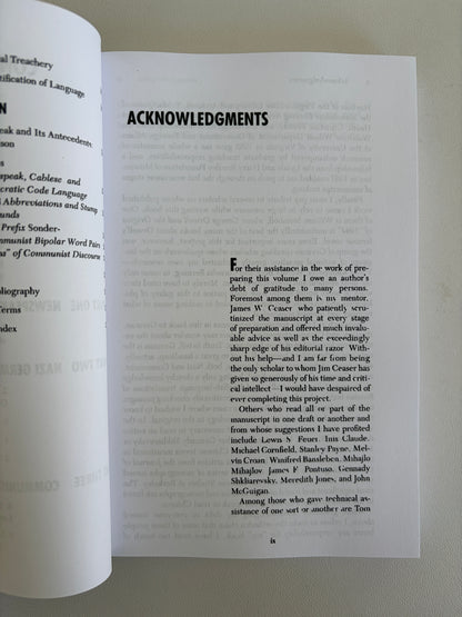 Totalitarian Language: Orwell's Newspeak and Its Nazi and Communist Antecedents by John Young PB