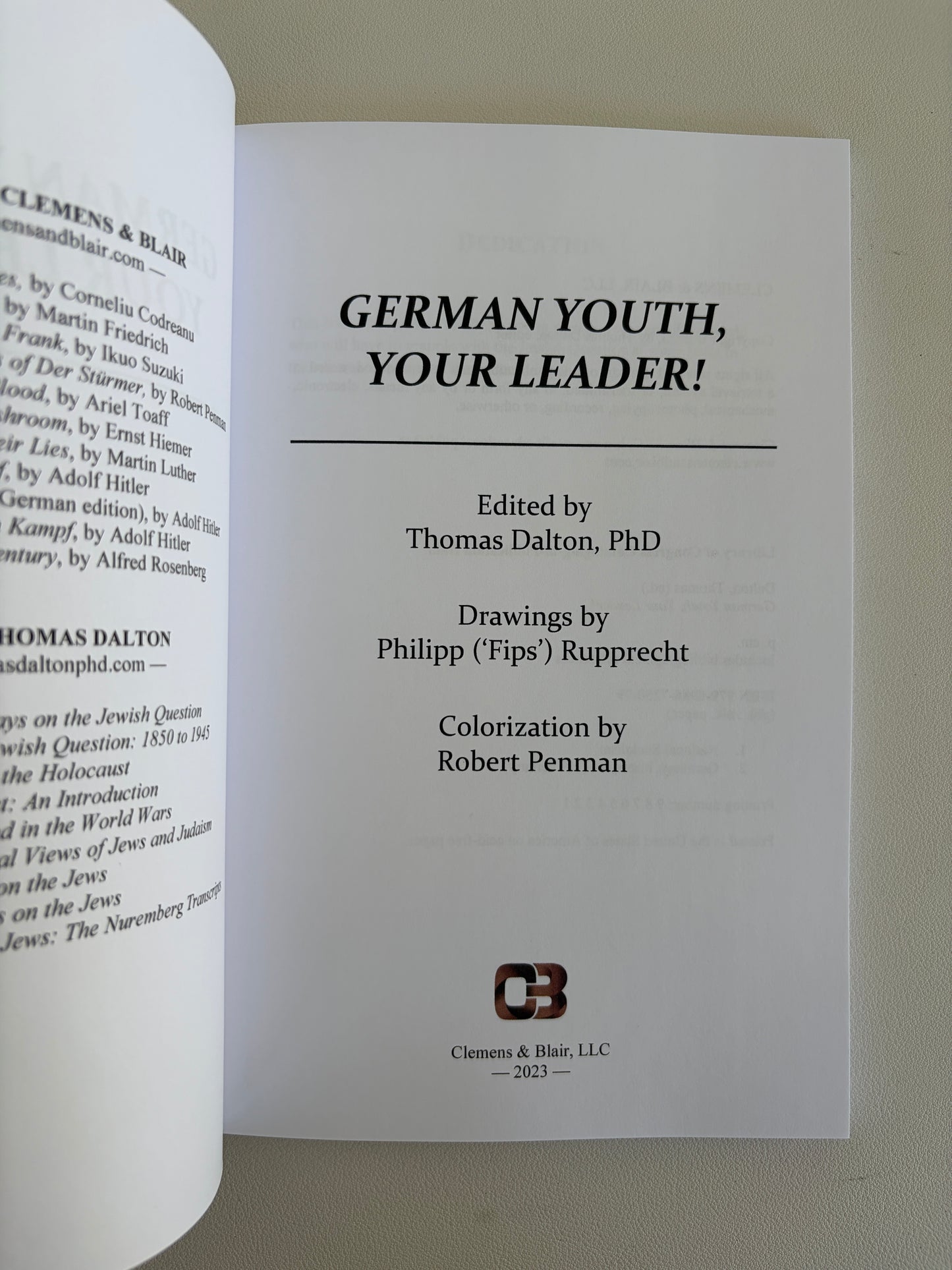 German Youth, Your Leader! by Thomas Dalton PB