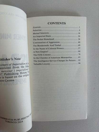Israel: Mercenary of Imperialism by Ymer Minxhozi PB