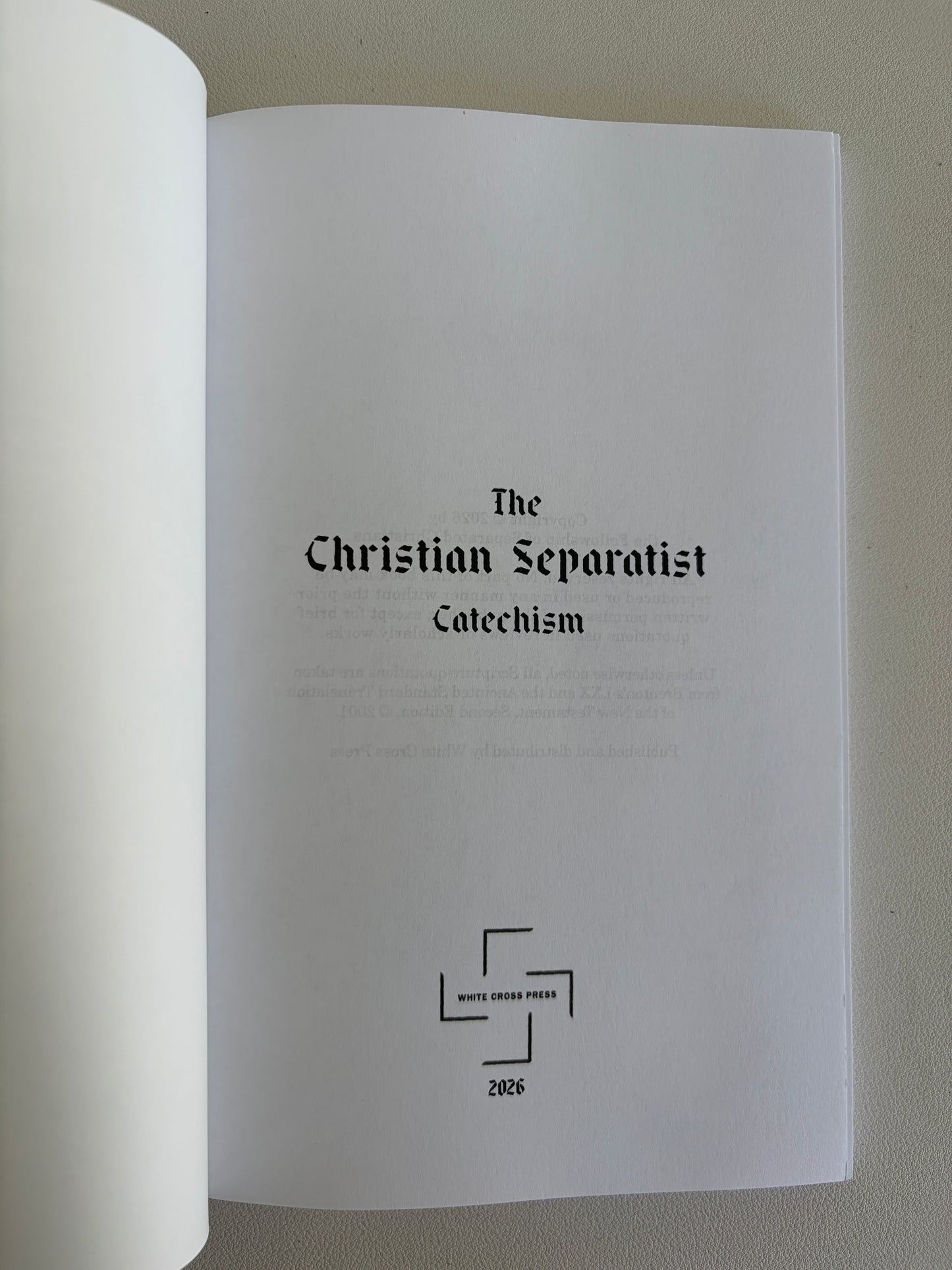 Christian Separatist Catechism by V. Herrell PB