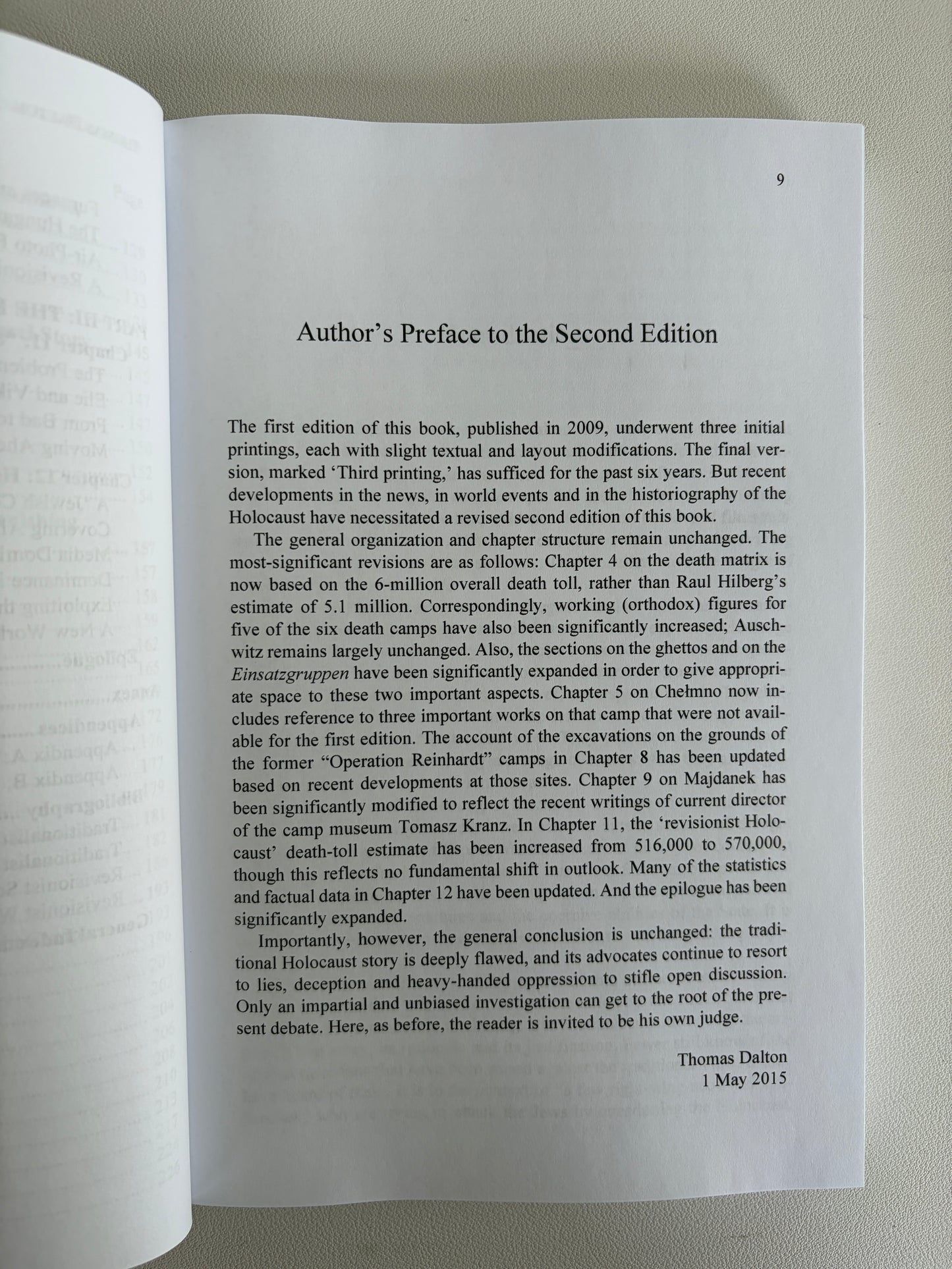 Debating the Holocaust: A New Look at Both Sides by Thomas Dalton PB