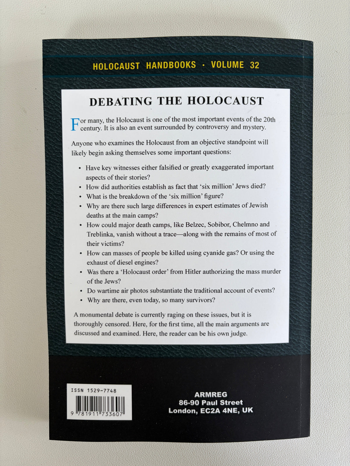 Debating the Holocaust: A New Look at Both Sides by Thomas Dalton PB
