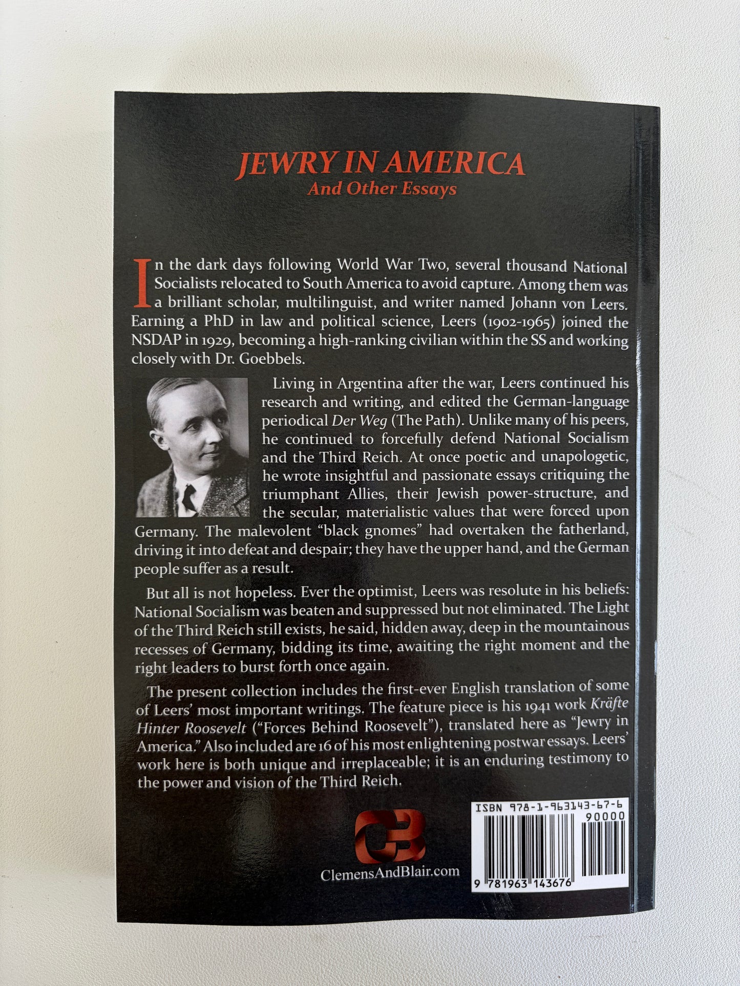 Jewry in America by Johann von Leers PB