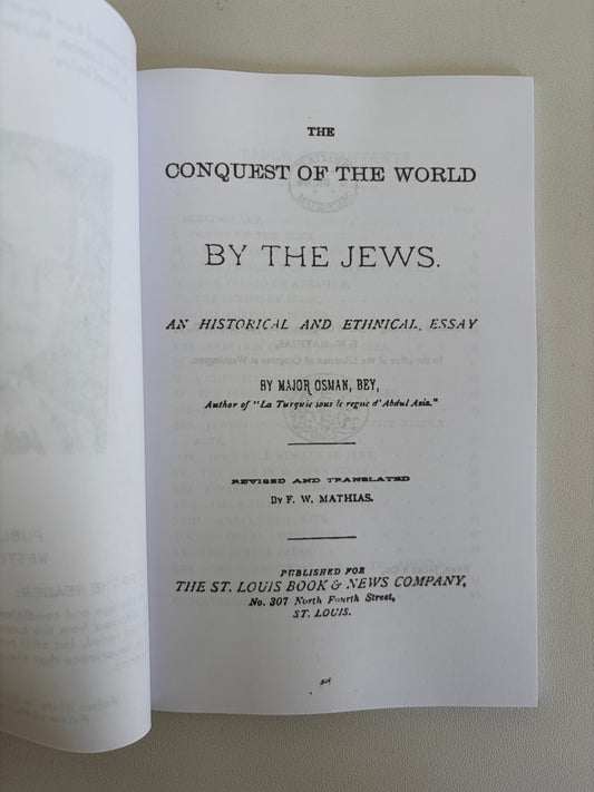 Conquest of the World by Jews by Osman Bey PB