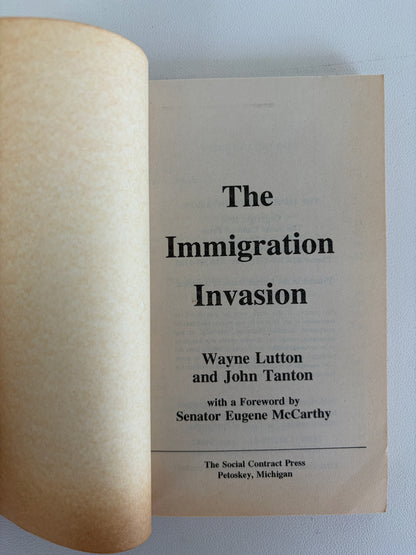 Immigration Invasion by Wayne Lutton PB