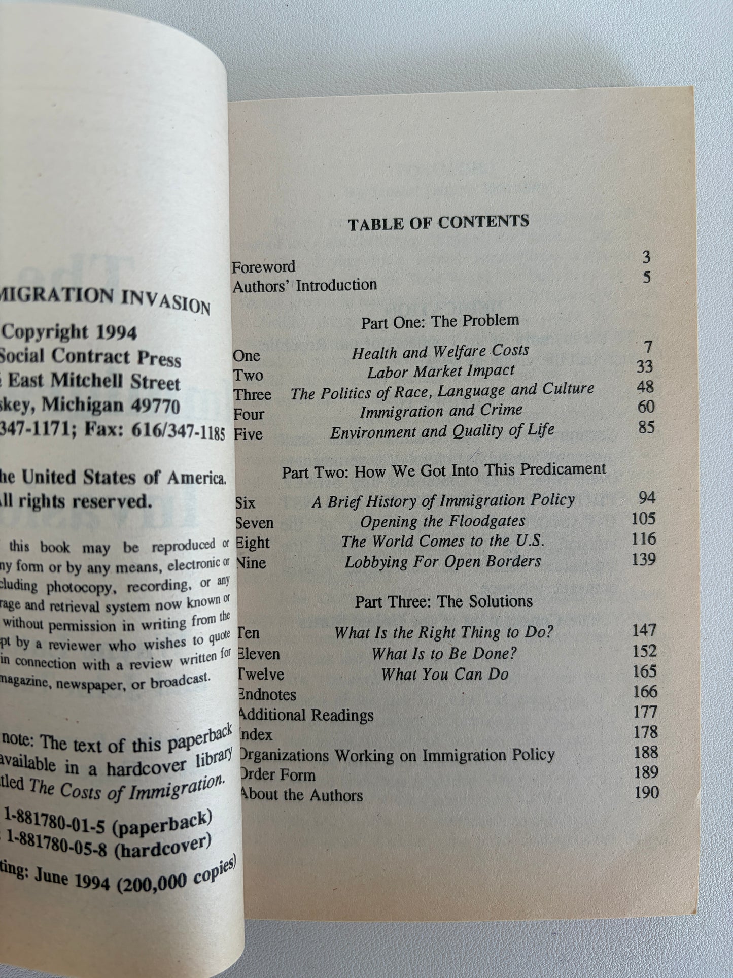 Immigration Invasion by Wayne Lutton PB