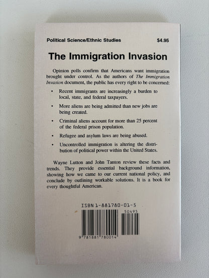 Immigration Invasion by Wayne Lutton PB