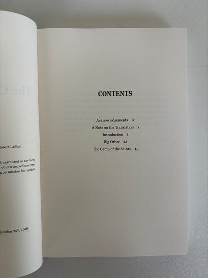 Camp of the Saints by Jean Raspail PB