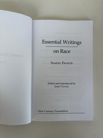 Essential Writings on Race by Samuel Francis PB