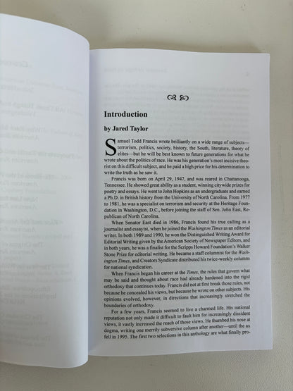 Essential Writings on Race by Samuel Francis PB